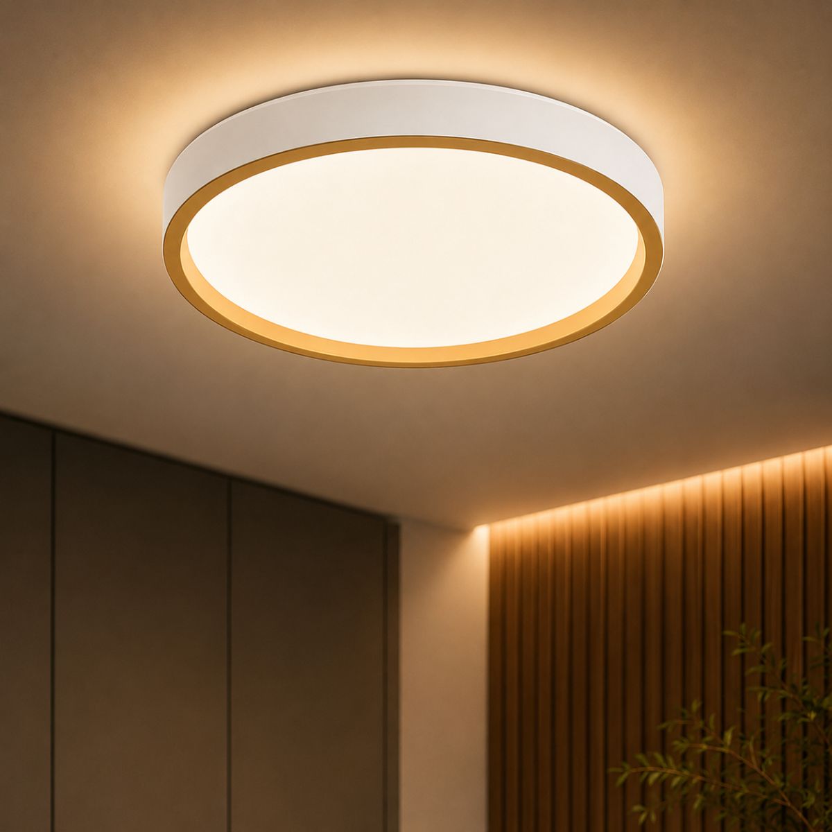 Plafon LED 36W 40cm 3 Tons de Luz com Função Memória