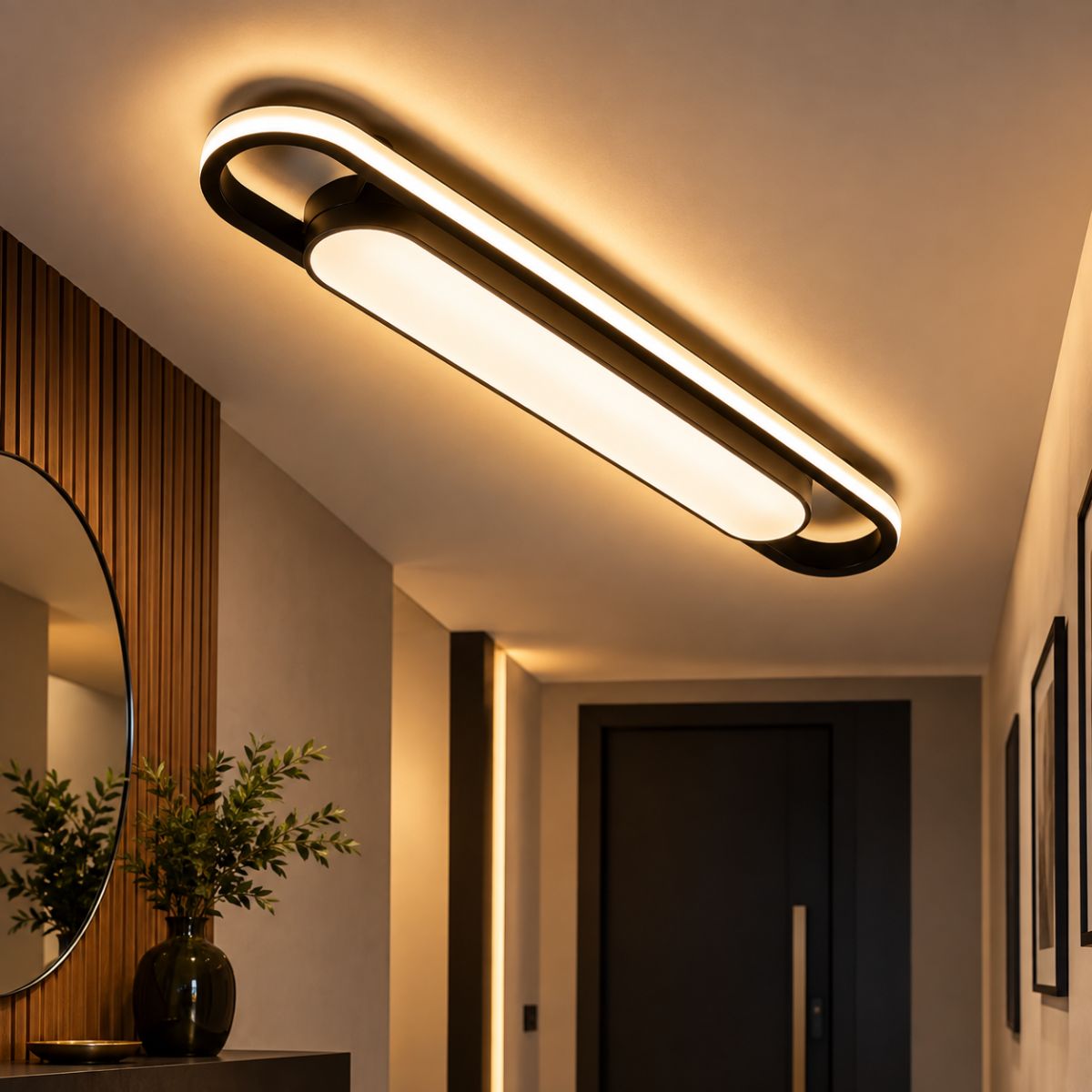 Luminária LED Sobrepor Ark 60cm 3 em 1 Moderna