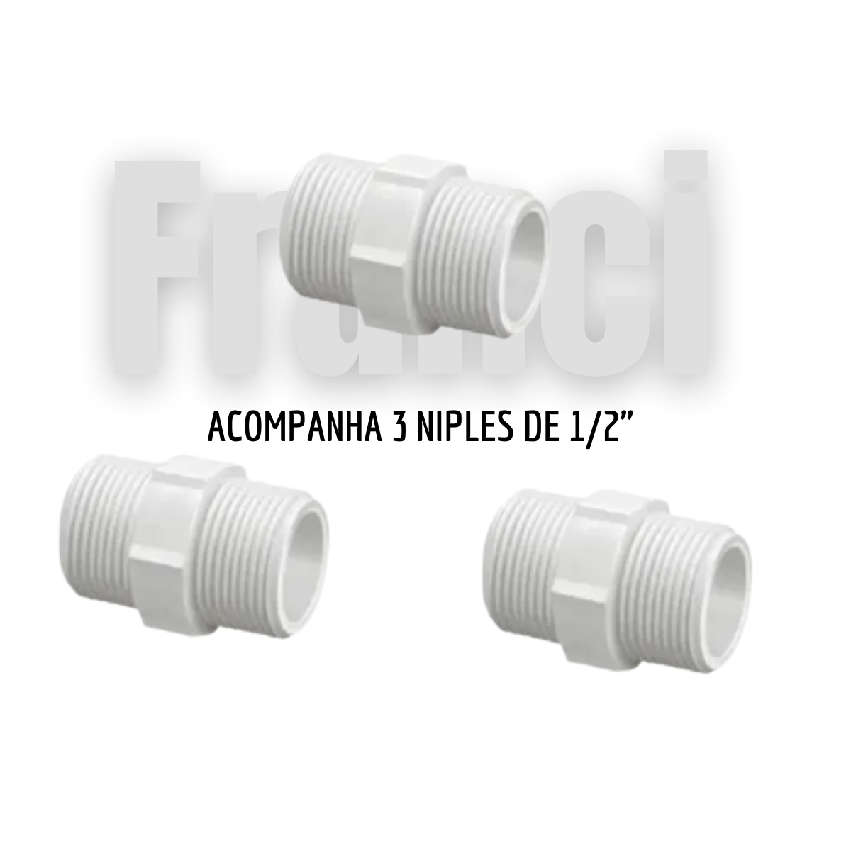 Conexão Tee Tubo Água Fria Torneira Monocomando Niple 1/2