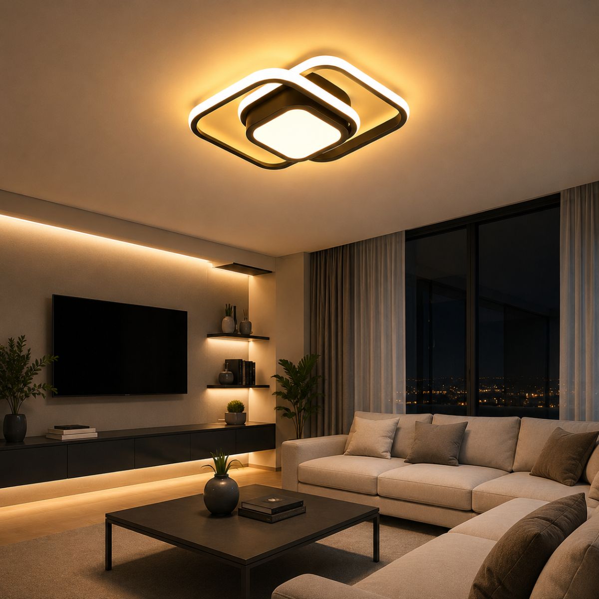 Luminaria Plafon Led 26W Central - Modelo Urban