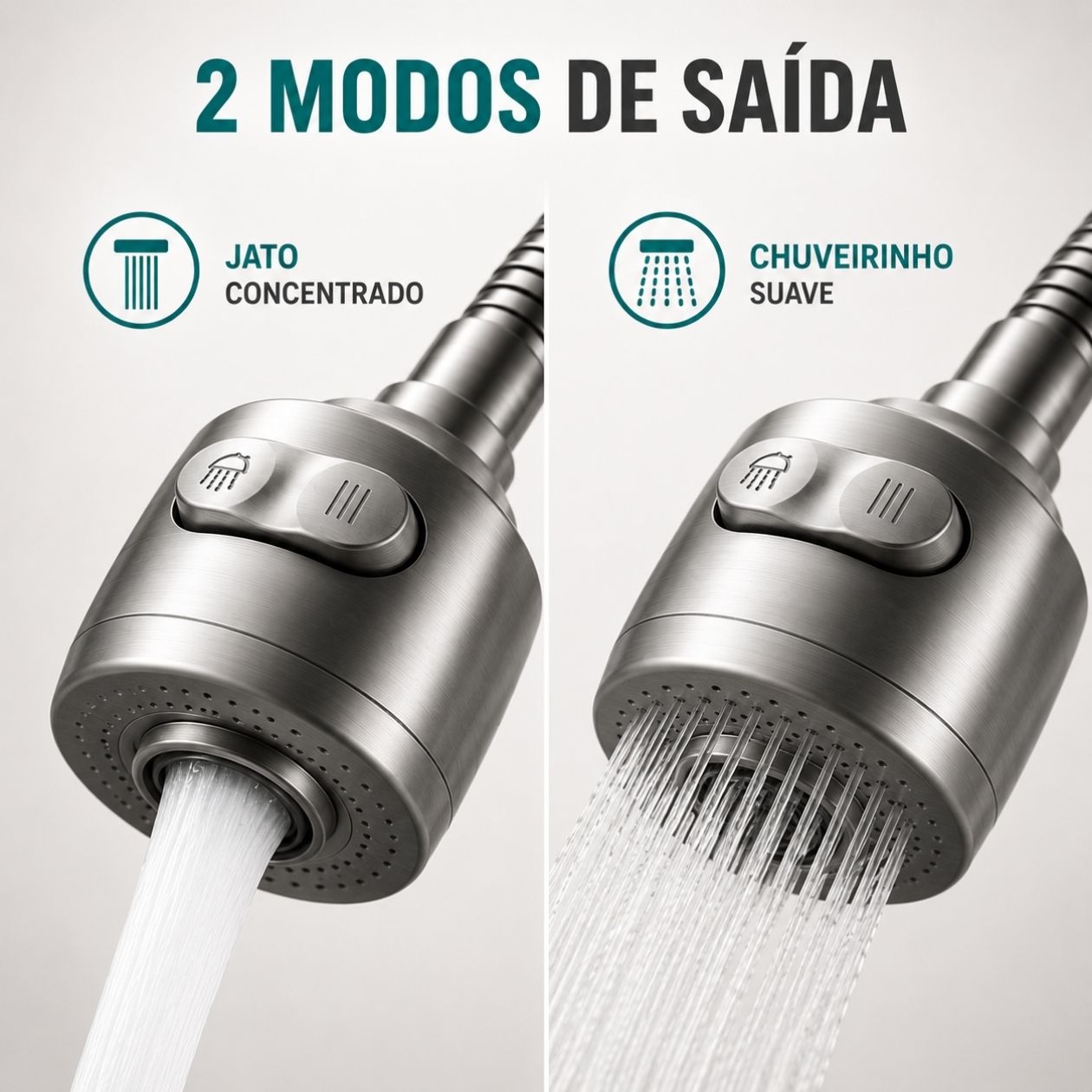 Torneira Parede Gourmet - Modelo Rain - Cromado Fosco