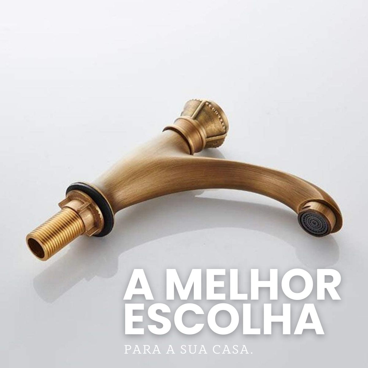 Torneira Bancada - Modelo Coroa - Bronze