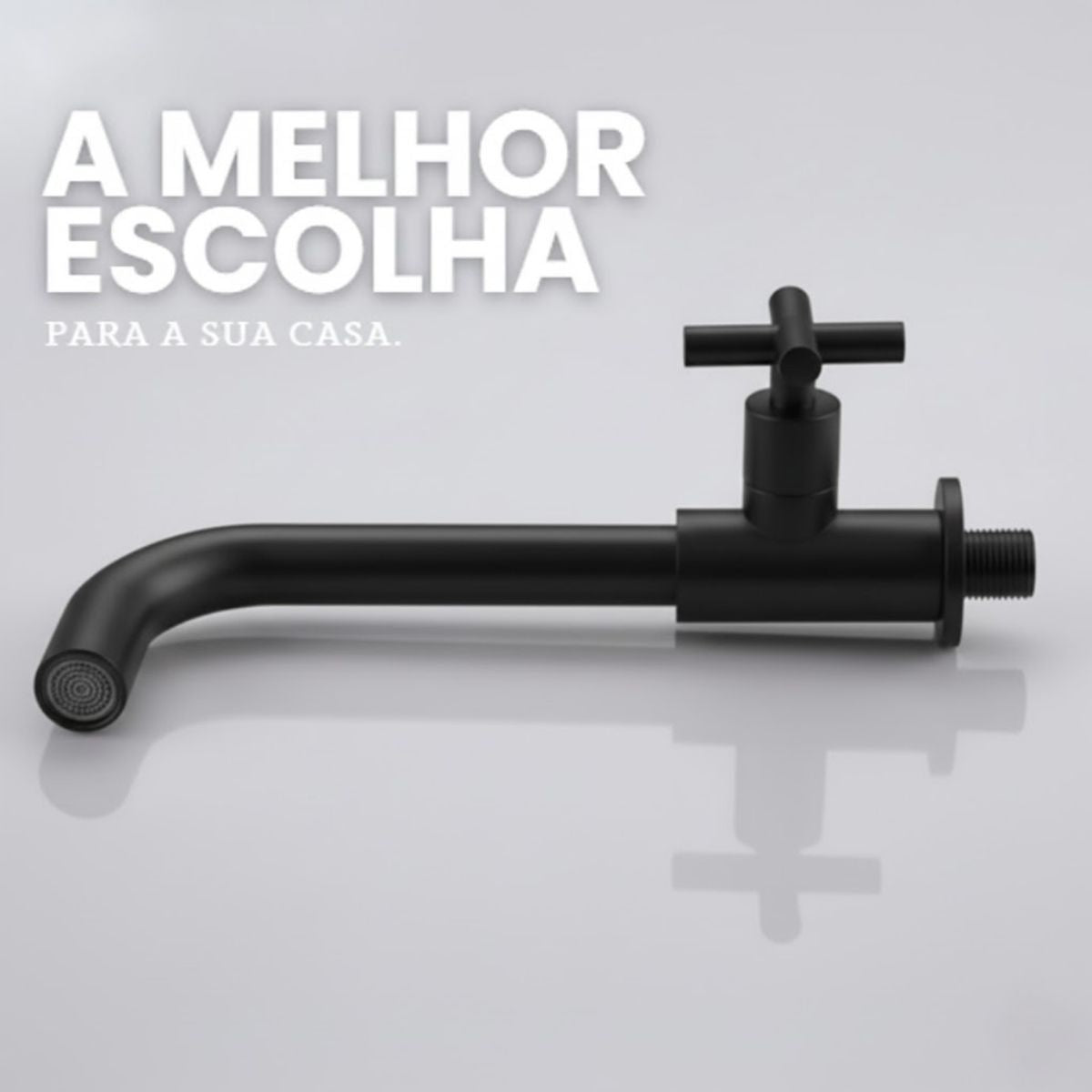 Torneira Parede - Modelo Izy - Preta