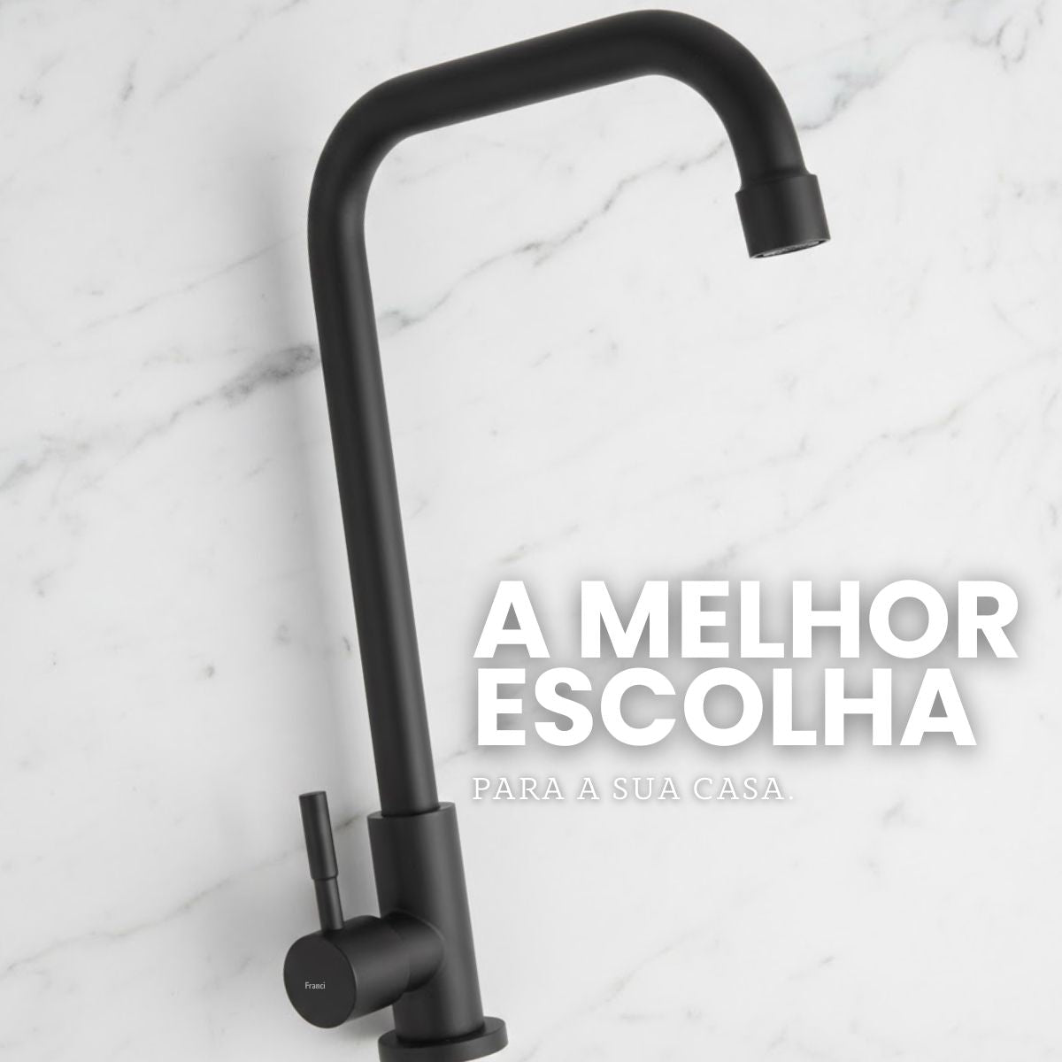 Torneira Bancada Alta - Modelo Elena - Preto