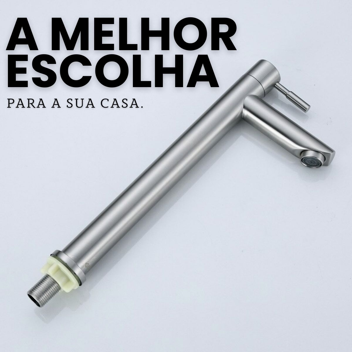 Torneira Bancada Alta - Modelo Parana  - Cromado Fosco