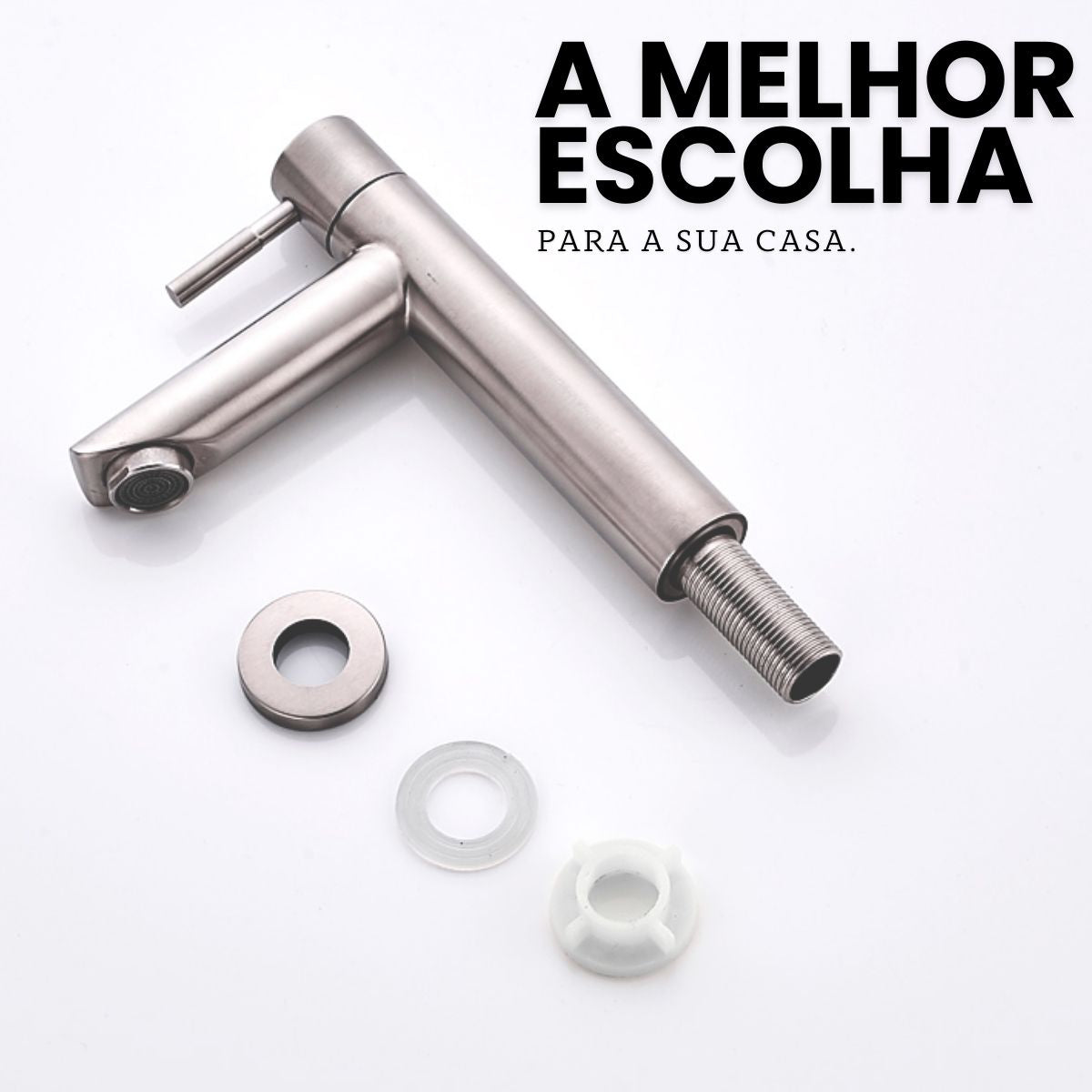 Torneira Bancada - Modelo Manaus - Cromado Fosco