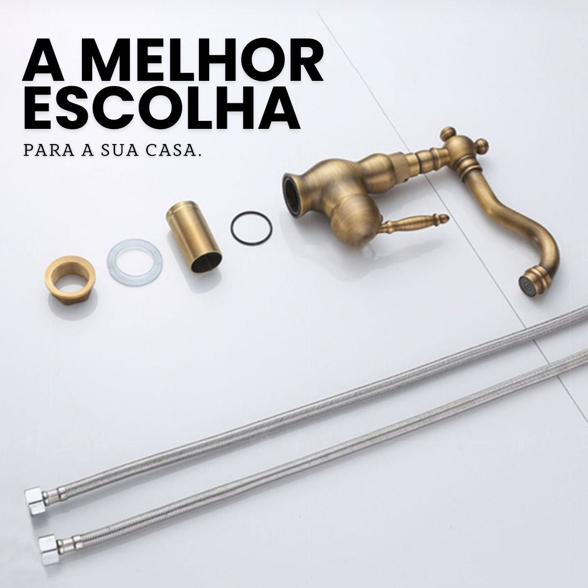 Torneira Bancada Misturador - Modelo Mini Victoria - Bronze