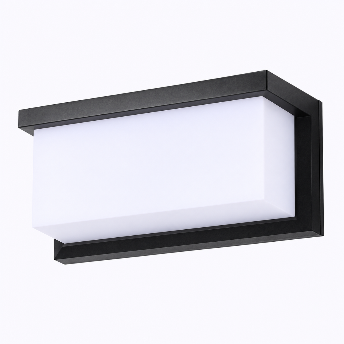 Arandela Retangular 240x110 LED 20W Bivolt IP65 Preta