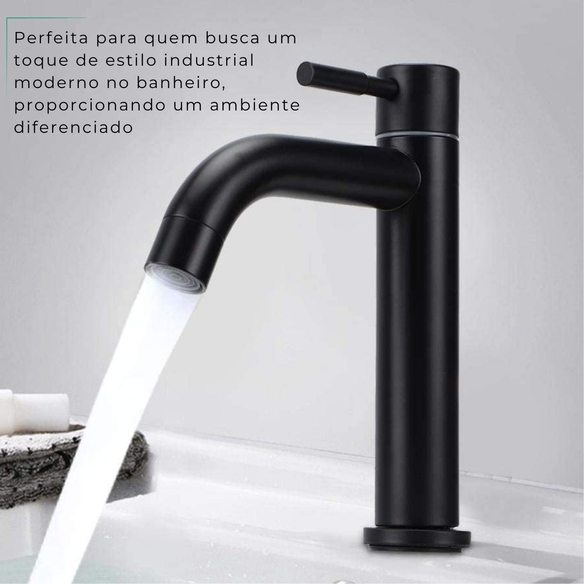 Torneira Bancada - Modelo Jarinu - Preta