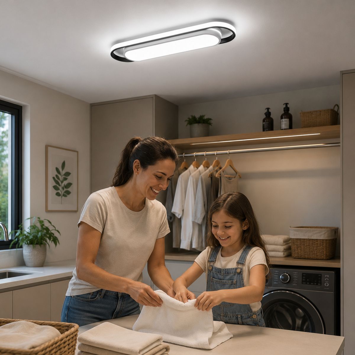 Luminária LED de Teto Modelo Ark 40cm 23W 3 Cores Bivolt