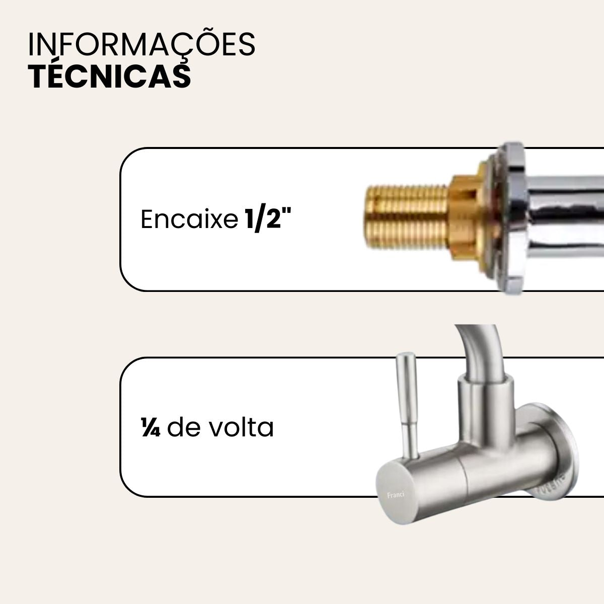 Torneira Parede Pescoço Longo Cromado Fosco - Modelo Firenze
