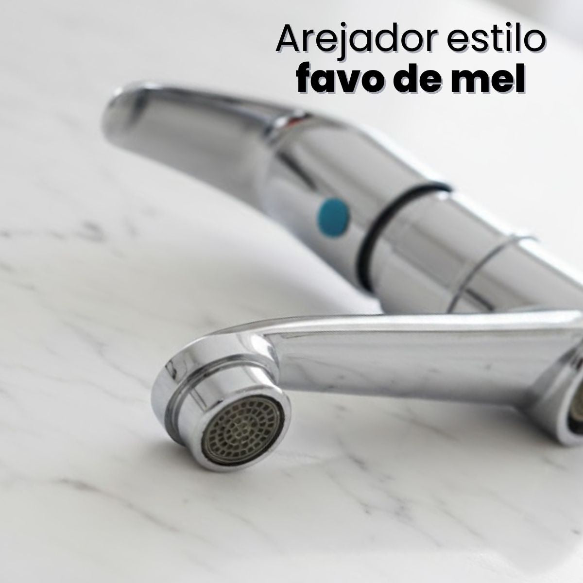 Torneira Bancada Baixa - Modelo Cromo - Cromada