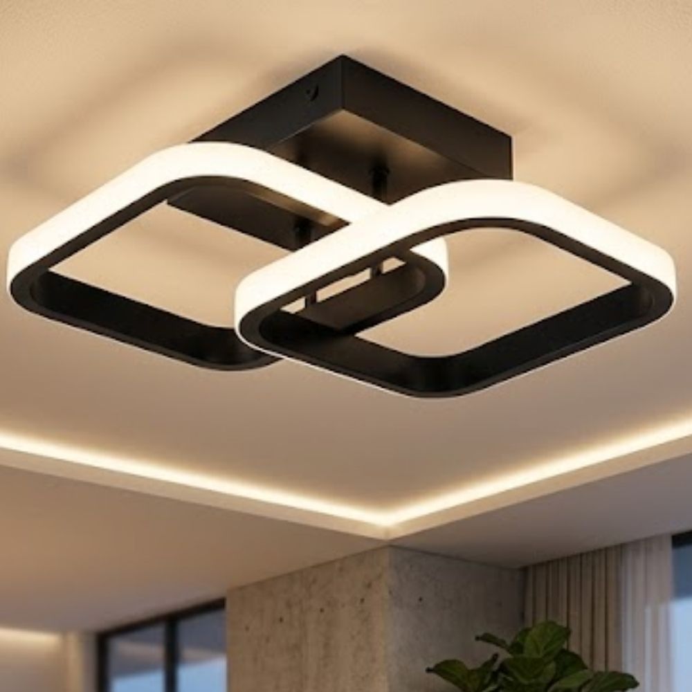 Luminária Teto Quadrado Sobrepor 22w 3 em 1