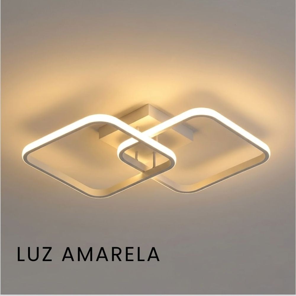 Luminaria Plafon Quadrado Led 24W - Modelo Franci