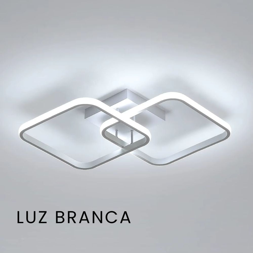 Luminaria Plafon Quadrado Led 24W - Modelo Franci