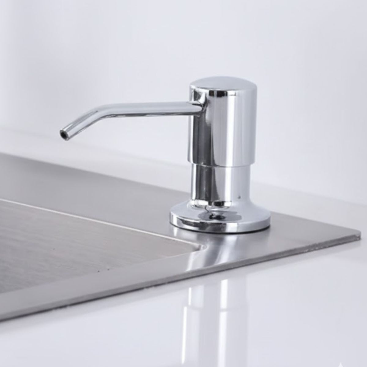 Dosador de Embutir Inox/Abs 350ML - Cor Cromada