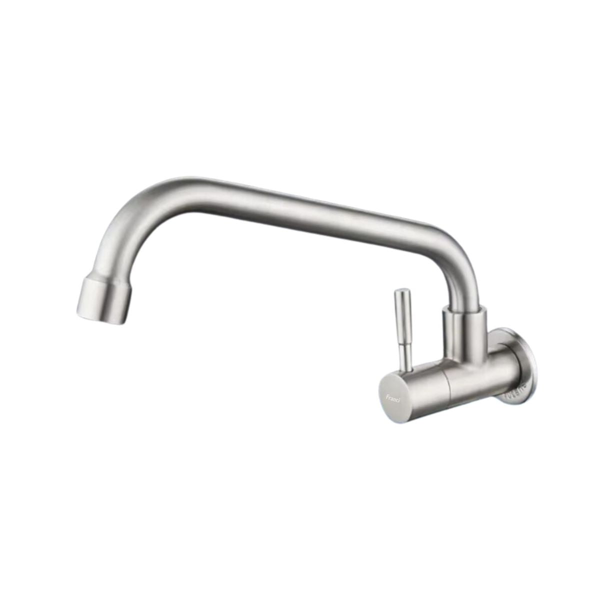Torneira Parede Pescoço Longo Cromado Fosco - Modelo Firenze