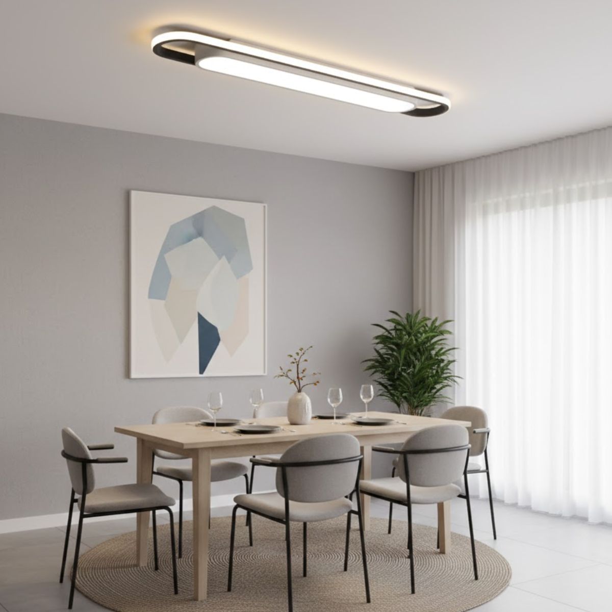 Luminária LED 80cm Ark com Difusor Lateral e Central