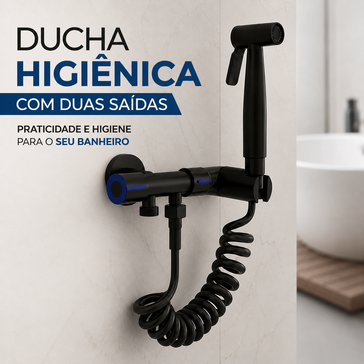 Registro Duplo C/ Mangueira e Ducha