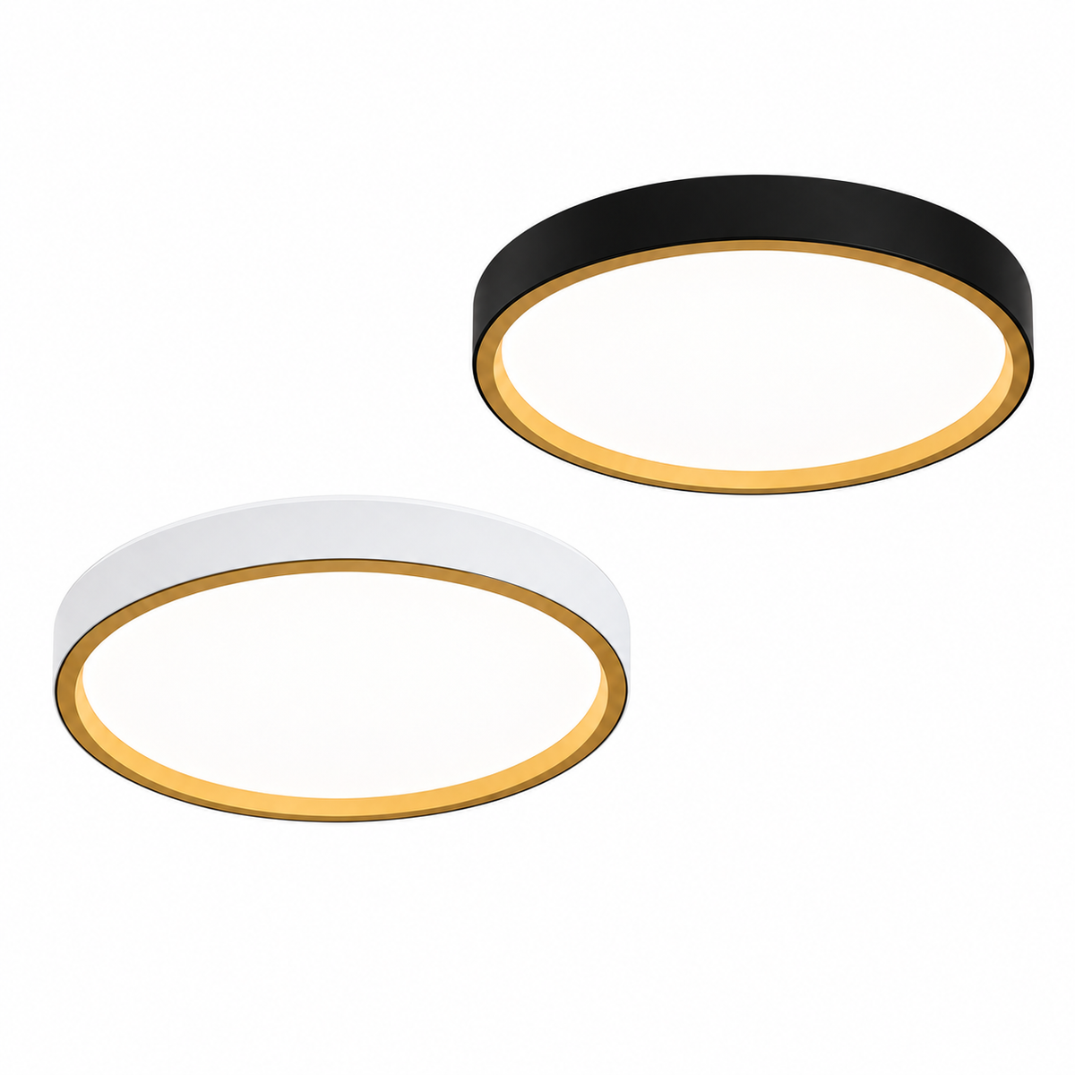 Plafon LED Montana 50W 50cm Bivolt 3 Cores Moderna