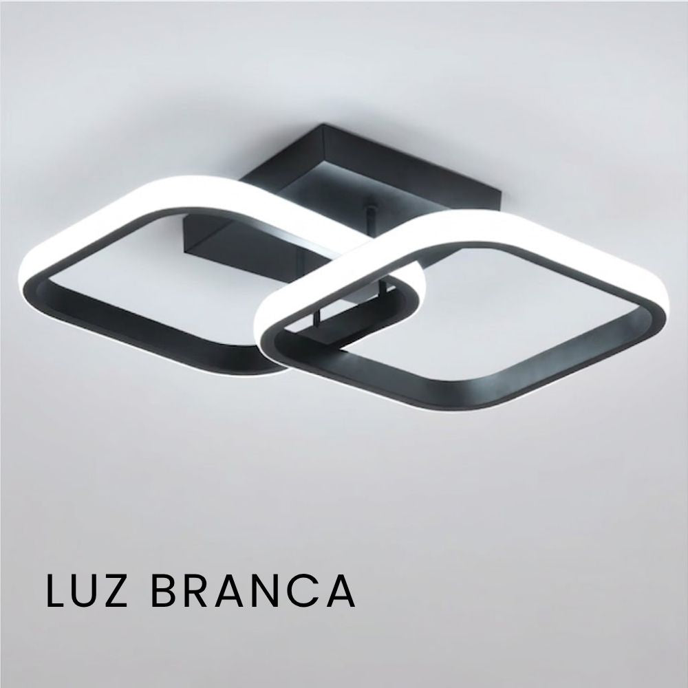 Luminaria Plafon Quadrado Led 24W - Modelo Franci