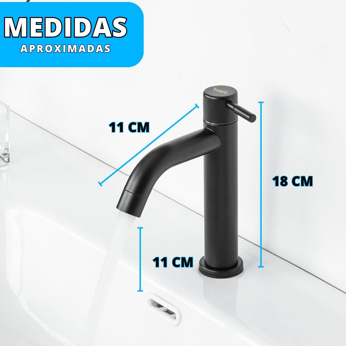 Torneira Bancada - Modelo Jarinu - Preta
