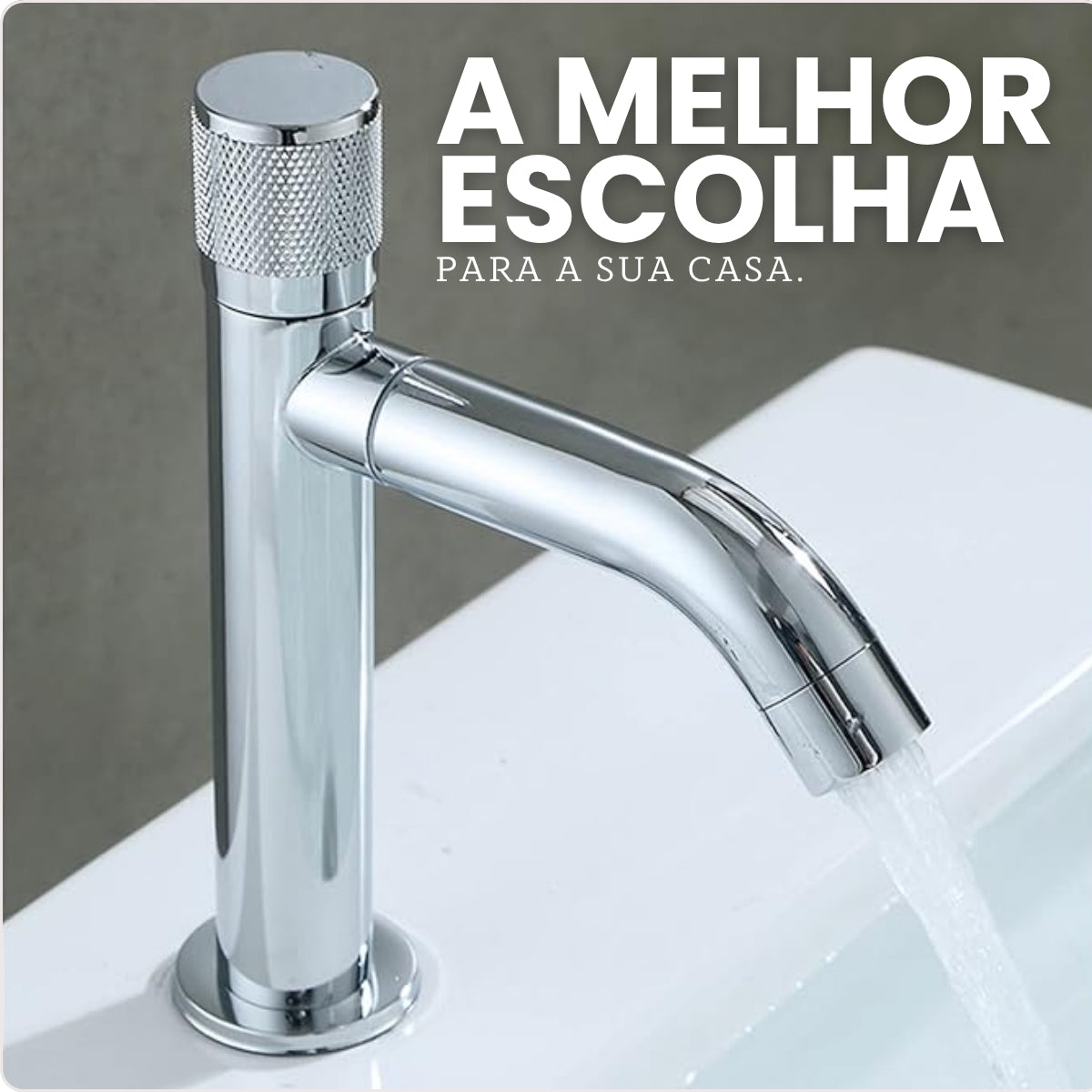Torneira Bancada - Modelo Vetro - Cromada