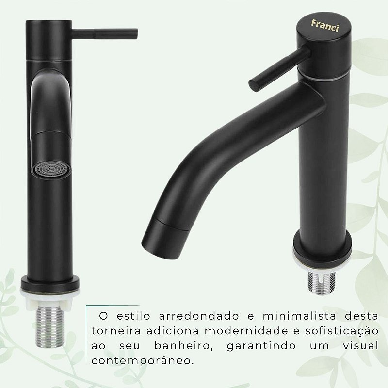 Torneira Bancada - Modelo Jarinu - Preta