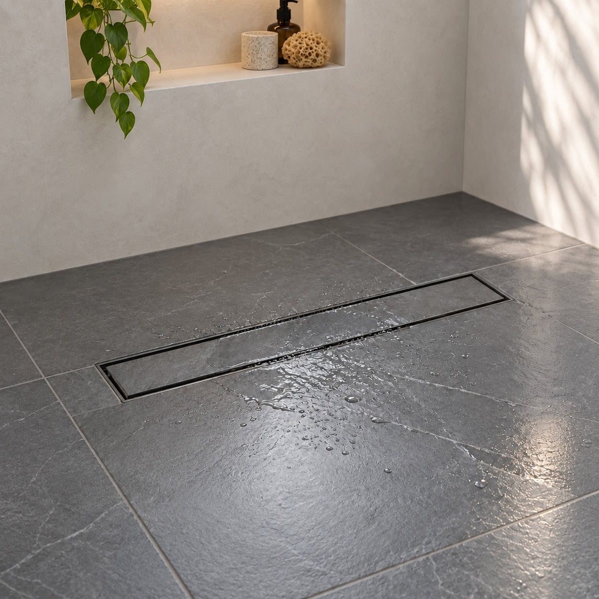 Ralo Linear Oculto 6x50 cm Sifonado para Porcelanato
